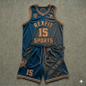 ชุดบาสเก็ตบอลผู้ใหญ่ REXFIT SPORTS พร้อมโลโก้สั่งทำ ผ้าโพลีเอสเตอร์น้ำหนักเบา แห้งเร็ว ผู้ผลิตชุดกีฬา - Product Image 5