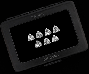 Diamant de laboratoire taille trillion 3,5 mm, qualité supérieure, couleur EF, pureté VVS, pierre lâche, fournisseur de diamants CVD cultivés en laboratoire pour la fabrication de bijoux - Product Image 3