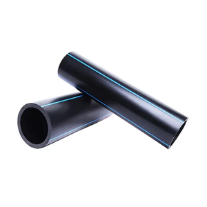 Tuyau d'alimentation en eau et d'irrigation en HDPE noir pour usage agricole, tuyau droit, tubes en plastique - Product Image 1