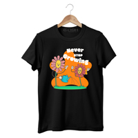 T-shirt graphique Halloween Cosh International, style streetwear, effet délavé et vieilli, imprimé numérique, coupe classique, en tissu épais