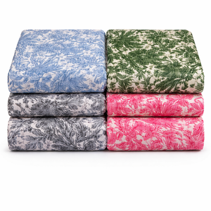 ผ้าป๊อปลินทอจากฝ้ายแท้ 100% ยี่ห้อ Le Souvenirs ออร์แกนิค เป็นมิตรกับสิ่งแวดล้อม พิมพ์ลาย ดูดซับความชื้น ระบายอากาศได้ดี น้ำหนักเบา - Product Image 1