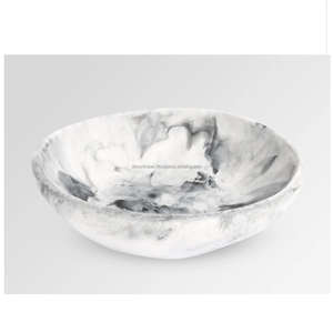 Handcrafted Resin Bowl Serving Bowl Handmade Resin Bowl, Pearl Finish,Black - Product Image 3