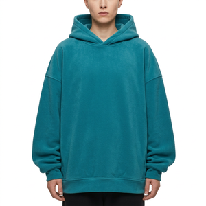 Sweat à capuche oversize en molleton brossé 320 GSM personnalisé, coupe décontractée, pour femme, collections de vêtements décontractés de marque - Product Image 3