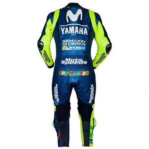 Traje de Carreras MotoCP de Cuero de Canguro/Vaca, Hecho a Medida por Ramaha, con Triple Costura, Profesional, de Una Pieza - Product Image 2