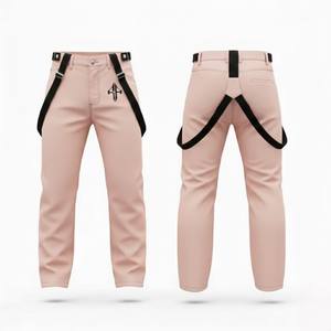 Pantalon de ski pour homme de haute qualité, 100% polyester, teinture unie, imperméable 10 000 mm, fermeture à boucle auto-agrippante, personnalisé RIVIAN - Product Image 1