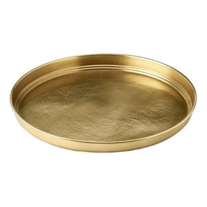 Bandeja de servicio de hierro de Metal antiguo de diseño indio de alta calidad, borde de cuello Verb, características multiusos para el hogar, hoteles, servicio de comida - Product Image 4