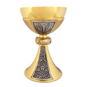 Trending brass church supplies Chalice Color Also Customized With Etching Design Chalice is handmade high-quality - Product Image 1