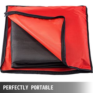 Tappetino Ignifugo Portatile in Fibra di Vetro Nero 6 X 10 Piedi, Coperta Antincendio per Applicazioni di Saldatura - Product Image 6