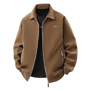 Nueva Chaqueta de Cuero Sintético de Alta Calidad para Hombre, Cómoda, Versátil, Transpirable, Cálida, de Color Sólido, para Otoño, Corte Regular - Product Image 3