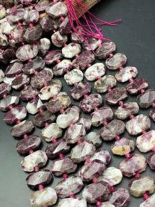 Perles de pierre de tourmaline naturelle facettées de forme rectangulaire, couleur prune magnifique, pierres précieuses de haute qualité - Product Image 5