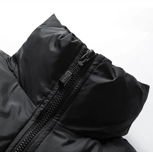 Chaqueta de Invierno para Hombre con Capucha, Acolchada, Resistente al Viento, con Relleno Grueso de Poliéster, Cierre de Cremallera, Forro de Piel Sintética - Product Image 6