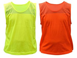 Gilet de football réversible bicolore respirant à séchage rapide coupe-vent antibactérien protection UV, bavette d'entraînement grande taille personnalisable - Product Image 4