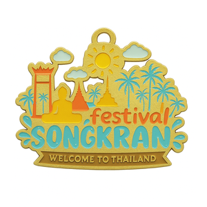 Medalla de Carnaval Personalizada, Chapada en Oro, de Zinc con Esmalte Suave e Impresión UV, Recuerdo para Eventos - Product Image 3