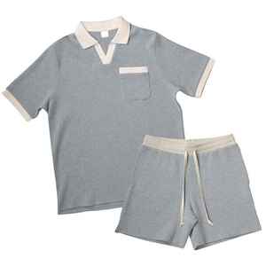 Ensemble polo et short personnalisés pour homme, vêtements décontractés d'été, tenue de golf et de tennis pour équipe, fournisseur de marques privées - Product Image 4