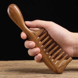 Peigne à cheveux en bois de haute qualité, best-seller, pour usage domestique, soin des cheveux, massage, couleur naturelle, forme personnalisée - Product Image 4