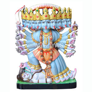 รูปปั้นพระแม่มหากาลีหินอ่อน |   หินอ่อนพรีเมียมสำหรับทำมูรติคุณพระแม่กฤษณาสำหรับบ้านและวัด – มาลิยาส - Product Image 1