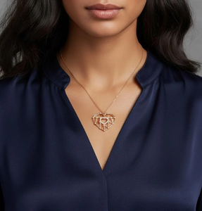 <b>Heart</b> <b>Shape</b> Pendant Necklace Women's 18K Gold Plated Cubic Zirconia Alloy <b>Box</b> Chain Romantic Everyday Jewelry - Product Image 3