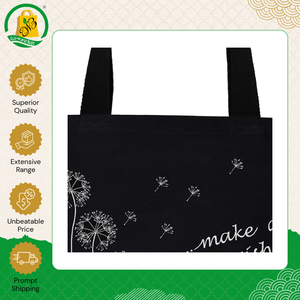 Sac fourre-tout en coton biologique de qualité supérieure pour usage quotidien, sac messager en toile écologique de style bohème avec poignée intégrée - Product Image 3
