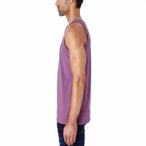 Débardeur pour homme, style décontracté, sous-vêtement d'été doux sans manches, t-shirt sans manches pour homme, gilet de sport délavé - Product Image 4