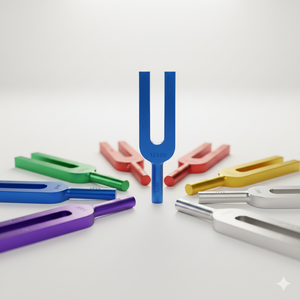 Diapasón Neurológico de Aleación de Aluminio para Sanación, Disponible en Diferentes Colores, con Código de Color para Chakras, Ponderado, Médico y Quirúrgico - Product Image 1