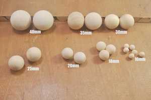MN EXPORTS <b>Wooden</b> Round <b>Balls</b> 2pcs Plant Pattern Rustic Art Home Decoration - Product Image 2