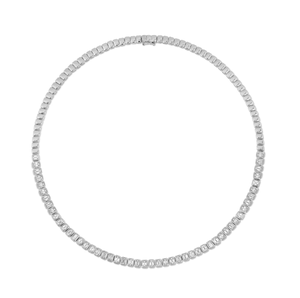 Collier tennis en or 14 carats avec émeraude et diamant (naturel), bijoux haut de gamme, fabricant en gros et au détail OEM - Product Image 4