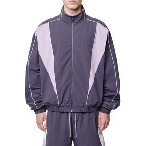 Windbreaker <b>Jacket</b> Custom 100% Nylon Plus Size Stand <b>Lightweight</b> Zipper Nylon Crnikle Windproof Windbreaker <b>Jacket</b> - Product Image 3