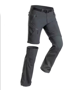 Men's Lightweight Mid Quick Dry Waterproof Breathable Hiking Trekking Cargo <b>Pants</b> Convertible Fleece <b>Lined</b> Outdoor Trousers - Product Image 3
