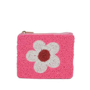 Beaded Zipper Coin Pouches for Girls-Trendy Eco-Friendly Promotional Gift Detachable Strap Customizable Logo Polyester Lining - Product Image 2