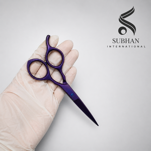 Tijeras de Barbero de Alta Calidad, Tijeras para Cortar Cabello de Acero Inoxidable Color Morado, Tijeras Manuales para el Cuidado del Cabello, con Logotipo Personalizado - Product Image 6