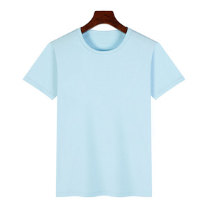T-shirt à manches courtes pour homme, logo personnalisé OEM sur le devant, 180g, 32 pièces, 100% coton respirant - Product Image 3