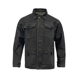 Veste en jean pour homme tendance, toutes couleurs, coupe ajustée, décontractée, confortable et durable - Product Image 2