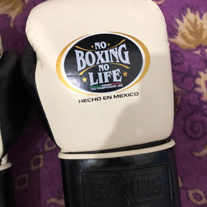 ถุงมือชกมวยหนังวัวแท้แบบผูกเชือก รุ่น Custom No Boxing no Life สำหรับฝึกซ้อมและแข่งขัน ซึมซับเหงื่อ แห้งเร็ว รับผลิตแบบ OEM จำนวนมาก - Product Image 4