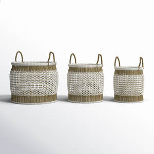 ตะกร้าพลาสติกสำหรับจัดเก็บของตกแต่งบ้านที่ทันสมัย - Product Image 4