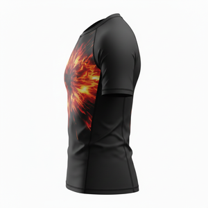 Camiseta de compresión duradera para hombres, mujeres y niños, para MMA, BJJ, Jiu Jitsu, entrenamiento sin gi, personalizada, sublimada, al por mayor, traje de baño. - Product Image 3