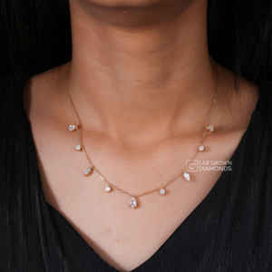 Colgante de Diamante Cultivado en Laboratorio MULTISHAPE, Corte Marquise, Pera, Ovalado, Redondo, Plata de Ley S925, Amuleto de Lujo para Mujer, Chapado en Plata, Regalo - Product Image 1