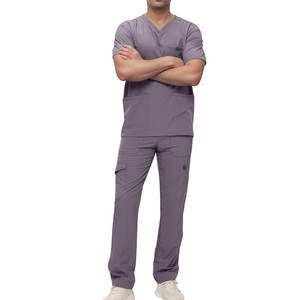 Workwear <b>Scrubs</b> Set Soft Fabric Comfortable Fit Breathable Design for Hospital Clinic Nursing Use and Daily Medical Wear - Product Image 1