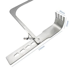 เครื่องมือผ่าตัดกระดูกสะโพกแบบแมนนวล ทำจากเหล็กกล้า รูปทรงกรอบสำหรับการผ่าตัดครั้งแรก สำหรับสัตว์ ใช้ในงานศัลยกรรมกระดูกและข้อ สามารถนึ่งฆ่าเชื้อได้ ผลิตโดย SurgiRight - Product Image 5