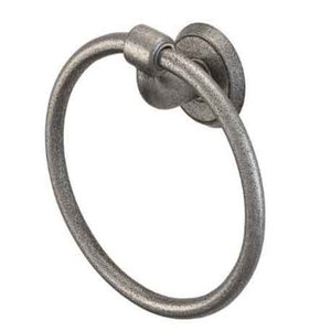Anillo para Toallas Minimalista de Hierro Fundido Negro para Montar en la Pared, Accesorio de Baño - Product Image 3