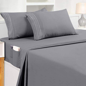 100% Cotton Home Textiles Bedding Set <b>Flat</b> <b>Fitted</b> <b>Sheet</b> Bedsheet <b>Flat</b> <b>Fitted</b> <b>Sheet</b> Sets - Product Image 1