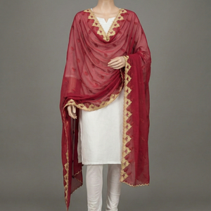 Voile Hijab en Chiffon Brodé Floral de Luxe avec Strass 2026 – Léger, Respirant, Écharpe Musulmane d'Été – Prix Usine - Product Image 4