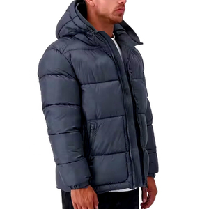 Dernières tendances, vestes matelassées imperméables pour hommes, de haute qualité, décontractées, d'hiver, avec fermeture éclair, à capuche épaisse, prix de gros, nouvelle arrivée - Product Image 5