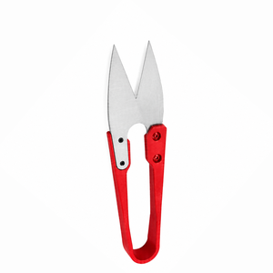 U Shape Stainless Steel <b>Plastic</b> Handle Smooth <b>Edge</b> DIY OEM Multi-Purpose Embroidery Scissors Sewing Thread Cutter Knitting Snips - Product Image 3