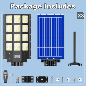 Lampe solaire LED de sécurité avec capteur radar, montage mural extérieur, éclairage de jardin et de chemin - Product Image 2