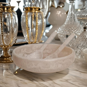 Customized Luxury Durable Resin Salad Serving Bowl Decorative Kitchen Food Bowl for Home Restaurant Hotel Wedding Events - Product Image 1