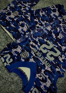 Uniforme de fútbol americano OEM de alta calidad, 100% poliéster, color sólido, para hombre. - Product Image 2