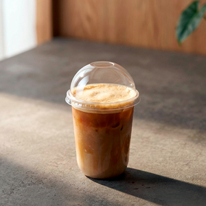 Transparent PP <b>Plastic</b> <b>Cup</b> with Lid for Cold Beverages 95mm Diameter Disposable <b>Cup</b> for Iced Coffee Matcha - Product Image 1