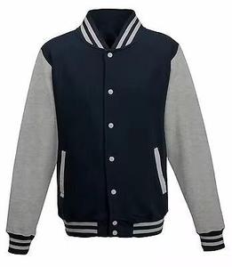 2026 Classic Style <b>Men</b> Varsity <b>Jacket</b> Contrast Sleeves Ribbed Collar Streetwear <b>Jacket</b> - Product Image 5