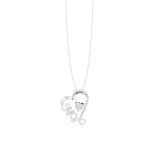 Fashion Design 14K <b>Solid</b> <b>Gold</b> Mix Cut Set Lab Diamond Solitaire <b>Pendant</b> Necklace for Women Party Gift - Product Image 3