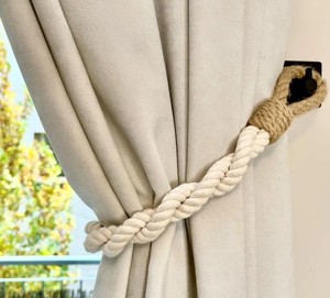 Cotton Rope <b>Curtain</b> Tieback: Nautical Window Decor - Product Image 2